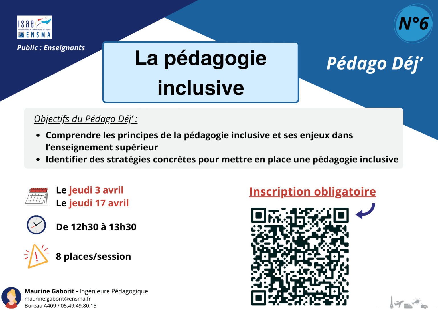 Pédago Déj’ n°6 : La pédagogie inclusive | Pôle pédago-Num ENSMA